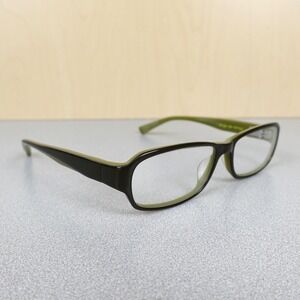 Nike 7008 318 Green Brown Rectangle Eyeglasses Frames 140 Unisex Good